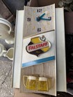 1960s Falstaff Beer Lighted Motion Sign   Clock      Toasting Mugs Works  New Bulb