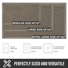 Sturdy Front Door Mat  Absorbent Muddy Dirt Resist Welcome Door Mats Outdoor 