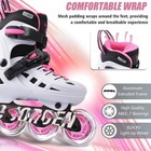 Jc Jorden Adjustable Roller Skates With Full Light-up Wheels W 9-12