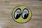 14  Wide Mooneyes Round Moon Yellow Logo Metal Sign Distressed Version Mg723sd