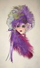Unique Creations Lady Face Mask Wall Art Wall Hanging - New In Box