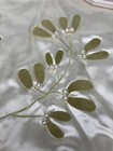Martha Stewart Tree Skirt 23  Christmas Stockings Set 3 Pearl Pastel Green Ivory