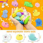 60 Pack Mochi Squishy Toys For Kids squishies Bulk Sensory Stress Relief Toy Wit