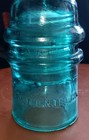 Am Tel   Tel Co  Blue Glass Insulator