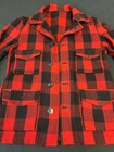 Vintage 1930s Woolrich Buffalo Plaid Belt Back Mens Coat Jacket As Is