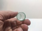 Small Antique Aqua Cylinder Burst Top Medicine Bottle 