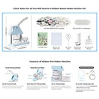 2 28in 58mm Pin Button Maker Machine Badges Press Machine Diy Kit 100pc Supplies