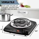 Single Coil Burner 6 In  Black Hot Plate