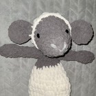 Handmade Crochet Sheep Plush Toy Stuffed Animal Baby Kid Gift Knotted Lovey