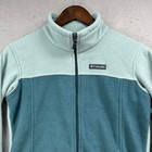 Columbia Benton Springs Girl L Teal Mint Fleece Full Zip Jacket Outdoor Coat