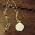 Tree Of Life Round Locket Pendant Necklace  18  Silvertone Chain  Lobster Clasp