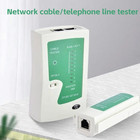 1pc Green Rj45 Rj11 Network Cable Tester Lan Tool For Cat5 Cat6 Cat7 - New
