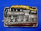 Railroad Growth Of America Vintage 80 s Colorful Belt Buckle By Siskiyou  H-40