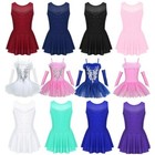 Kids Girls Ballet Dance Leotard Skating Tutu Dress Gymnastic Skirt Stage Costume