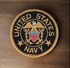 United States Us Navy Go Navy Officers Insignia Embroidered Iron On Patch