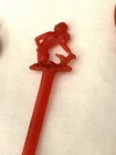 Lot Of Vintage Red Swizzle Sticks Cocktail Stirrers Mermaid Lobster Swords