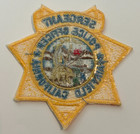 Vintage Fairfield California Police Sergeant 3 5  Hat Vest Patch Unused