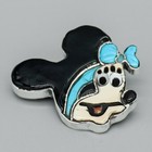 Zuni-sterling    Stone Inlay Minnie Mouse Pin pendant By Andrea Lonjose