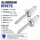 1 4  X 3 8  Grip Range All Aluminum Blind Pop Rivets   500 Pack