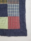 Vintage Handmade Beautiful Checkerboard Patchwork Multicolored Quilt 88x86 Inch