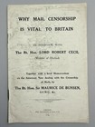 Why Mail Censorship Is Vital To Britain Ww1 Propaganda Booklet 1916 Militaria
