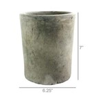 Round Rough  barrel Large  Grey Distressed Vintage Planter Pot For Home Decor