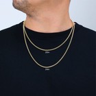 14k Yellow Gold 3mm Miami Cuban Italian Link Chain Necklace Mens Womens 16 - 30 