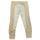 Tuff Rider Light Beige Equestrian Riding Breeches Full Seat Size 36 Zip Pockets