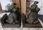 Pair Of Antique Cast Iron Puppy Dog Bookends Littco Bookshelf Office Desk Decor