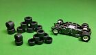    16 Silicone Tires    For Tyco 440x2 440 Small Front   Rear Hop Up Slot Car Parts 