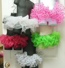 Organdy 3 Layer Tutu Black Dot On 5 Different Colors Child  ladies Sizes Dance 
