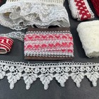 Vintage Lot Of Lace Trim  Edging  Sewing  Crafting  Doll Restoration  Yardage