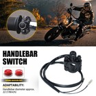 2pcs 7 8  Atv Motorcycle Horn Switch Momentary Button Electric Power Start 12v