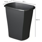 Sterilite Trash Can  Plastic Bathroom Or Office Trash Can  5 5 Gallon  Black New