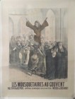 Original Vintage 1906 Les Mousquetaires French Comic Opera Poster Linen Backed