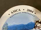 Alaska Malamute sled Dogs Collector Plate  Signed