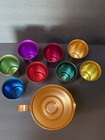 Vintage Color Craft Anodized Aluminum Pitcher   Glass Set Of  8  1960   s Mcm euc
