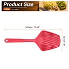 1 Pcs Plastic Skimmer Ladle With Handle Strainer Colander Ice Shovel  Red