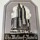 Vintage Hotel Waldorf Astoria  new York  Deco - Luggage Label Decal Sticker Tag