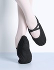 Canvas Ballet Dance Shoes Men Split Sole Slippers 5 5 Big Kid  Black 
