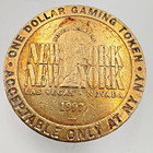 1997 New York New York Hotel Casino Las Vegas Nv Nevada  1 Dollar Gaming Token