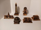 6 vintage Copper Pcs   Historical Buildings president J f k  In Great Condition 