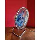 Mid Century Modern Vintage Galaxy Blue Fan Blade Fan Rare Mcm