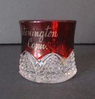 Circa 1905 Souvenir Eapg Ruby Stained Glass Cup Stonington Connecticut