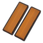 2x Motorcycle Front Fork Leg Reflective Reflector Amber  For Ducati Atv