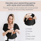  max     So   Black  Wrap  Baby  With Front  Pocket Carrier   One Size Sling