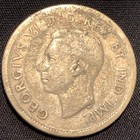 1938 Canada 25 Cents Silver Coin - Vg  very Good  Condition