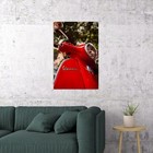 604064 Vespa Red Motor Scooter Old Model Motorcycle Wall Print Poster