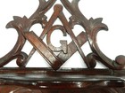 19th Century Wall Shelf Made By John Haley Bellamy  Masonic Square   Compass