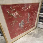 Beautifully Gold  Framed Framed Chinese Silk